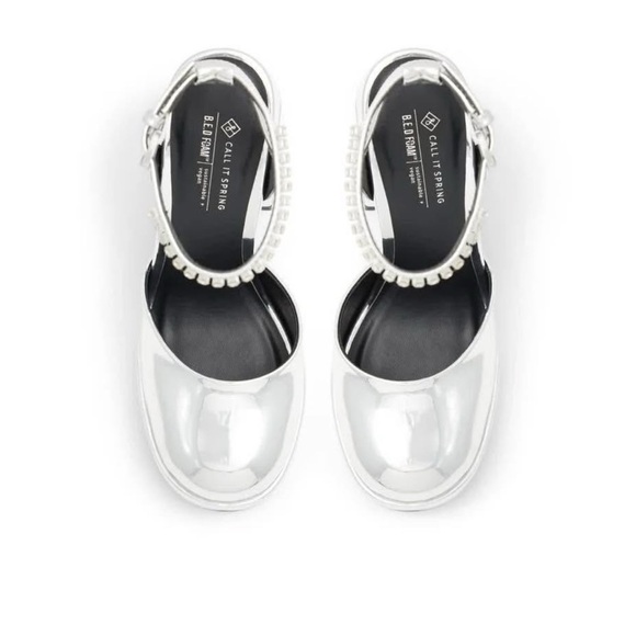 Call it Spring Silver Platform Heels - Picture 7 of 7